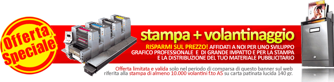 OFFERTA STAMPA + VOLANTINAGGIO Teggiano